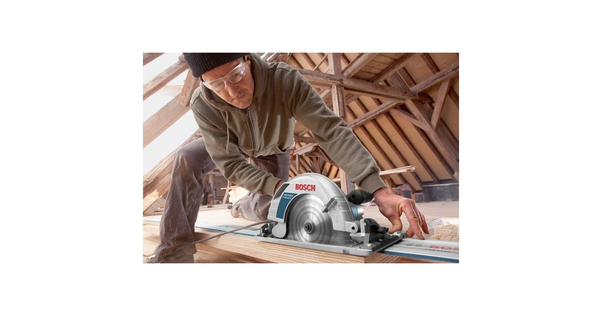 Bosch Handkreissäge GKS 85 G Professional(blau, 2.200 Watt, L-BOXX, Führungsschiene FSN 1400)