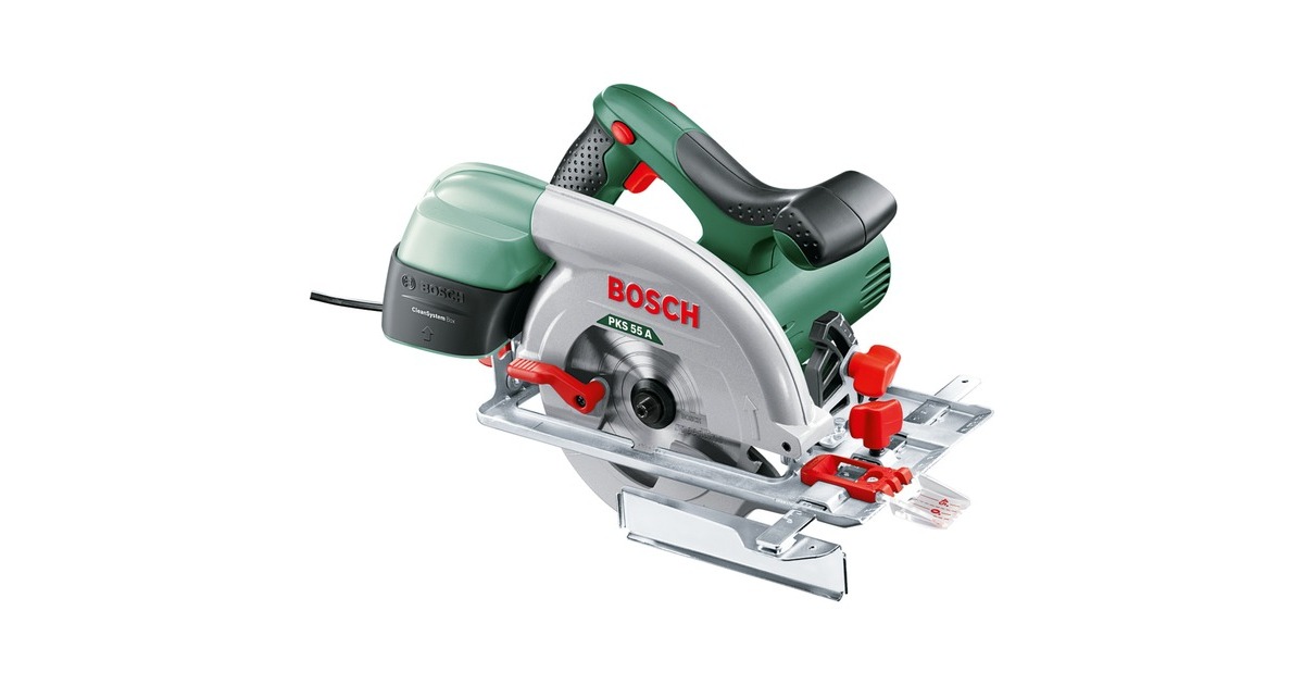 Bosch Handkreissäge PKS 55A(grün/schwarz, 1.200 Watt)