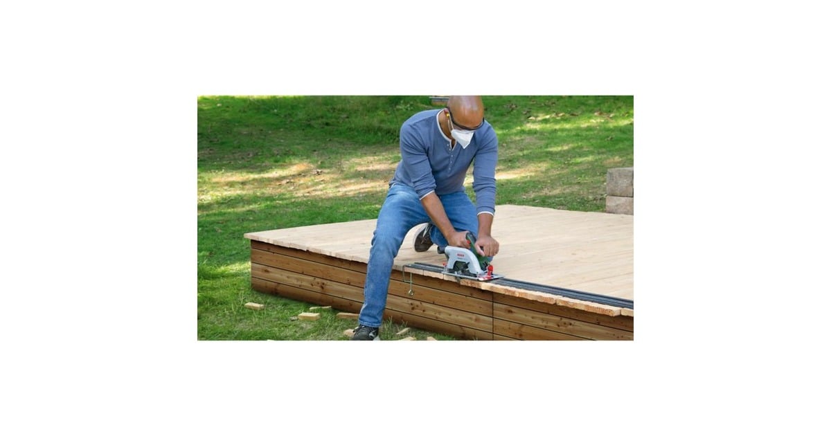 Bosch Handkreissäge UniversalCirc 18V-53, 18Volt(grün/schwarz, Li-Ionen Akku 2,5Ah, POWER FOR ALL ALLIANCE)