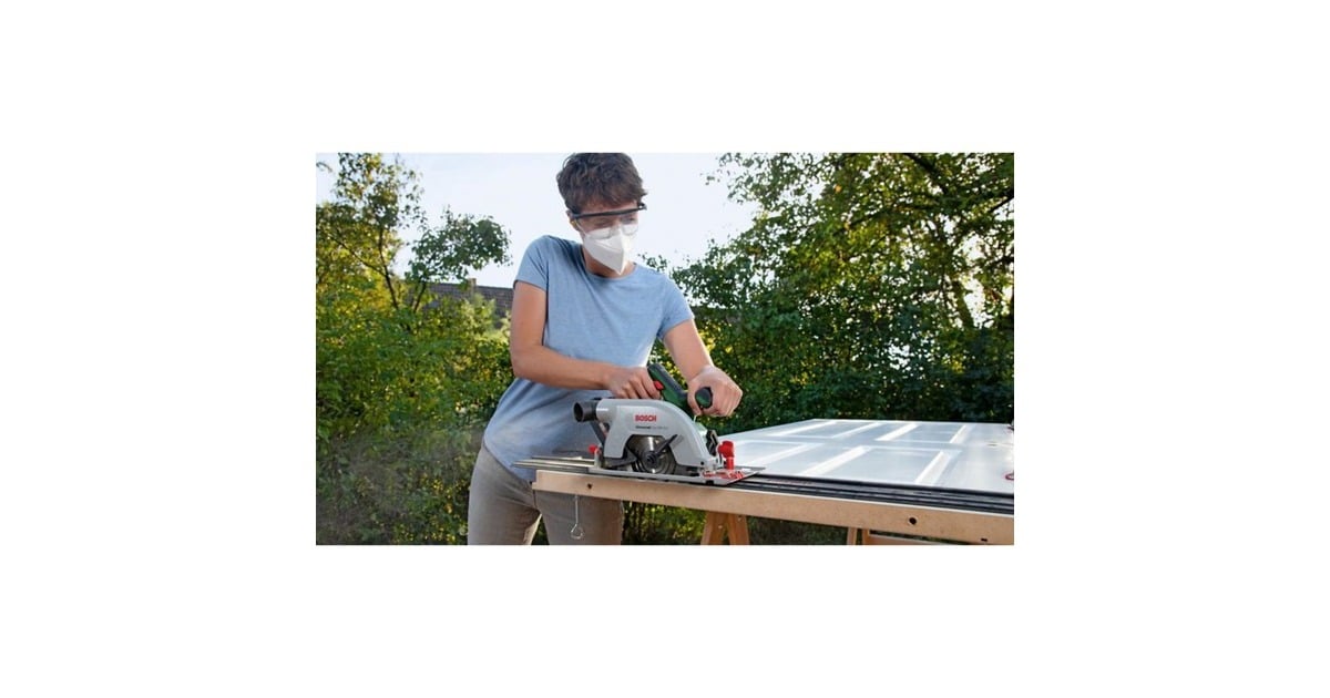 Bosch Handkreissäge UniversalCirc 18V-53, 18Volt(grün/schwarz, Li-Ionen Akku 2,5Ah, POWER FOR ALL ALLIANCE)