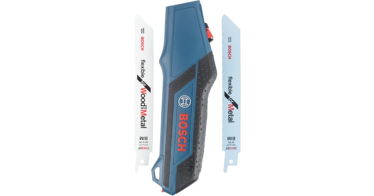 Bosch Handsägegriff für Säbelsägeblätter(blau, inkl. 2 Säbelsägeblätter)