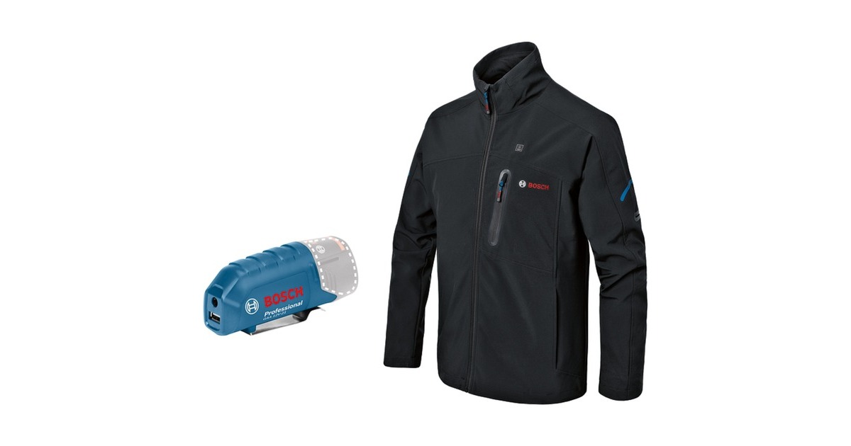 Bosch Heat+Jacket GHJ 12+18V Solo Größe L, Arbeitskleidung(schwarz, ohne Akku und Ladegerät)