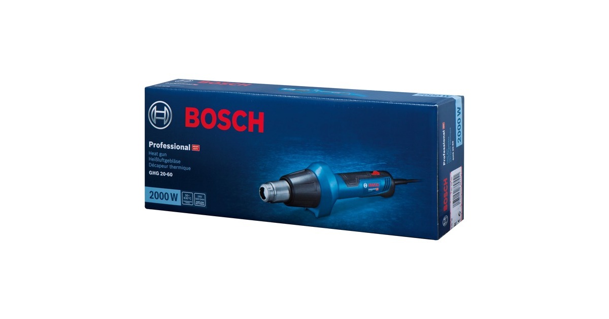 Bosch Heißluftgebläse GHG 20-60 Professional(blau/schwarz, 2.000 Watt)