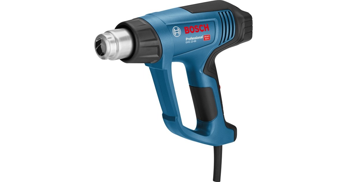 Bosch Heißluftgebläse GHG 23-66 Kit Professional + 5-teilges Zubehör(blau/schwarz, 2.300 Watt)