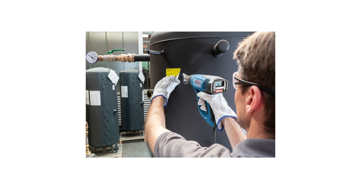 Bosch Heißluftgebläse GHG 23-66 Kit Professional + 5-teilges Zubehör(blau/schwarz, 2.300 Watt)