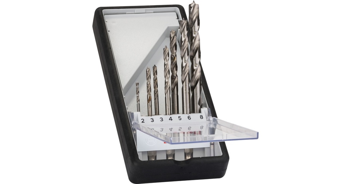 Bosch Holzbohrer-Satz Robust Line, 7-teilig(1/4" Sechskantschaft)