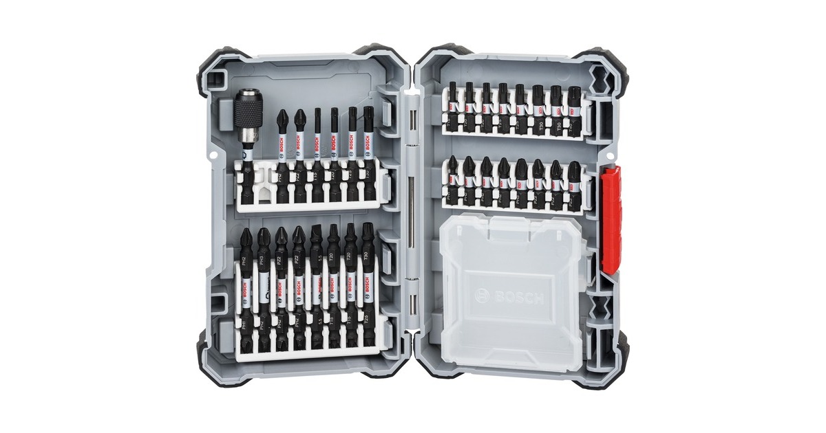 Bosch Impact Control-Schrauberbit-Set, 1/4", 31-teilig, Bit-Satz