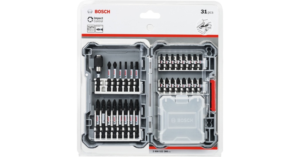 Bosch Impact Control-Schrauberbit-Set, 1/4