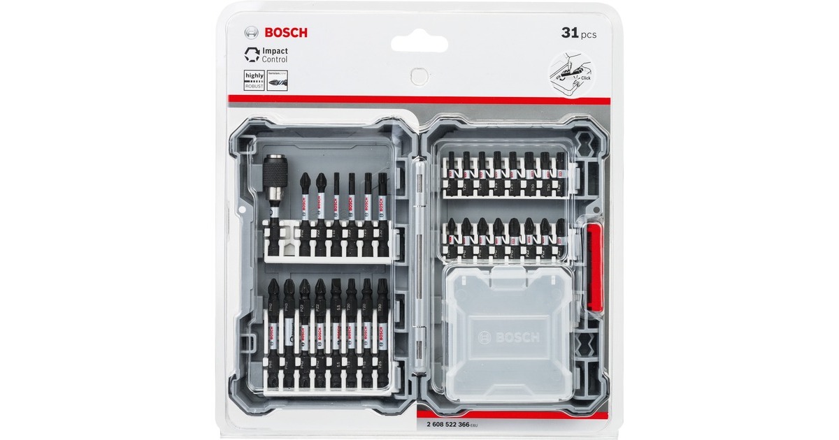 Bosch Impact Control-Schrauberbit-Set, 1/4