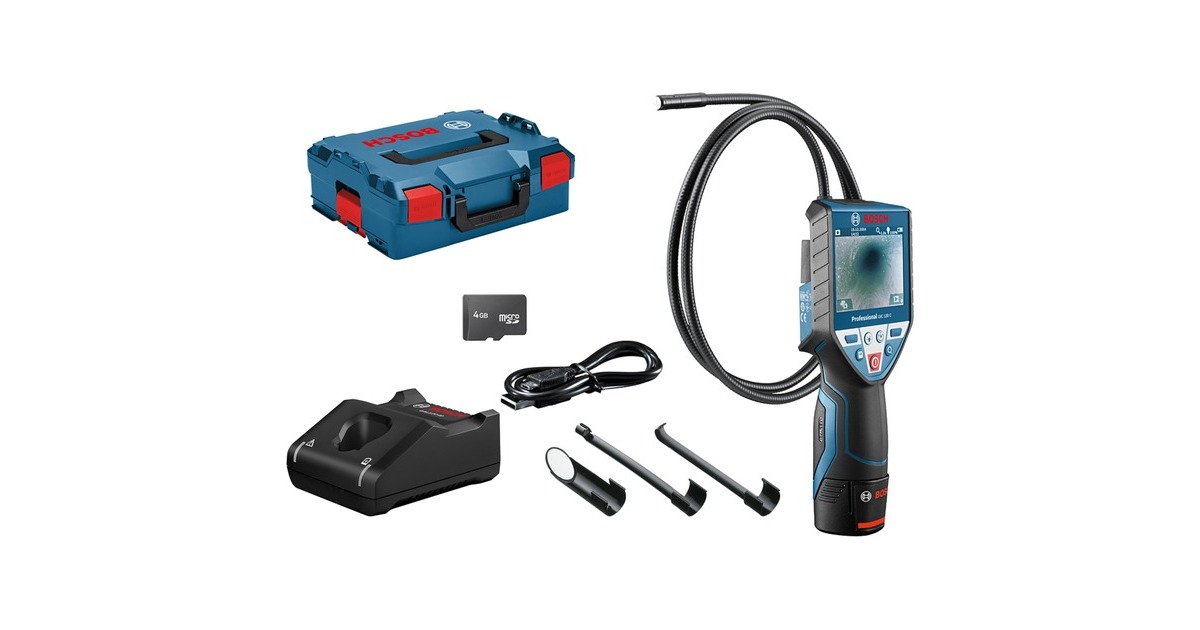 Bosch Inspektionskamera GIC 120 C Professional, 12Volt(blau/schwarz, Li-Ion Akku 1,5Ah, in L-BOXX)