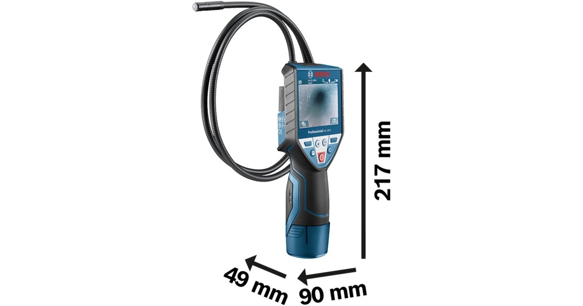 Bosch Inspektionskamera GIC 120 C Professional, 12Volt(blau/schwarz, Li-Ion Akku 1,5Ah, in L-BOXX)