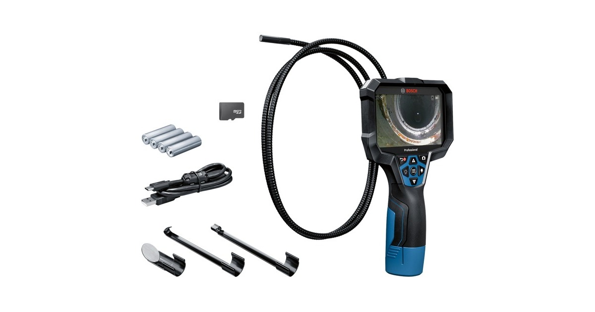 Bosch Inspektionskamera GIC 12V-5-27 C Professional, 12Volt(blau/schwarz, ohne Akku und Ladegerät, Batteriebetrieb)