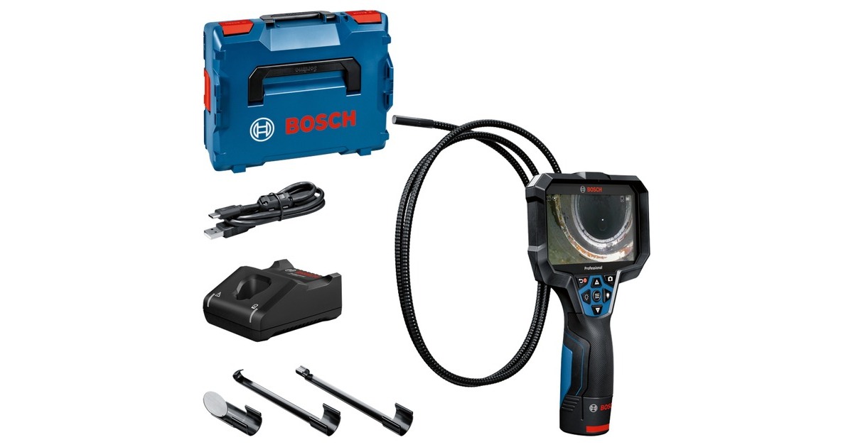 Bosch Inspektionskamera GIC 12V-5-27 C Professional, 12Volt(blau/schwarz, Li-Ionen Akku 2,0Ah, in L-BOXX)