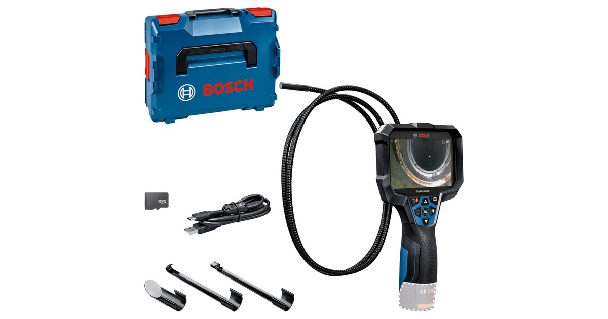 Bosch Inspektionskamera GIC 12V-5-27 C Professional, 12Volt(blau/schwarz, ohne Akku und Ladegerät, in L-BOXX)