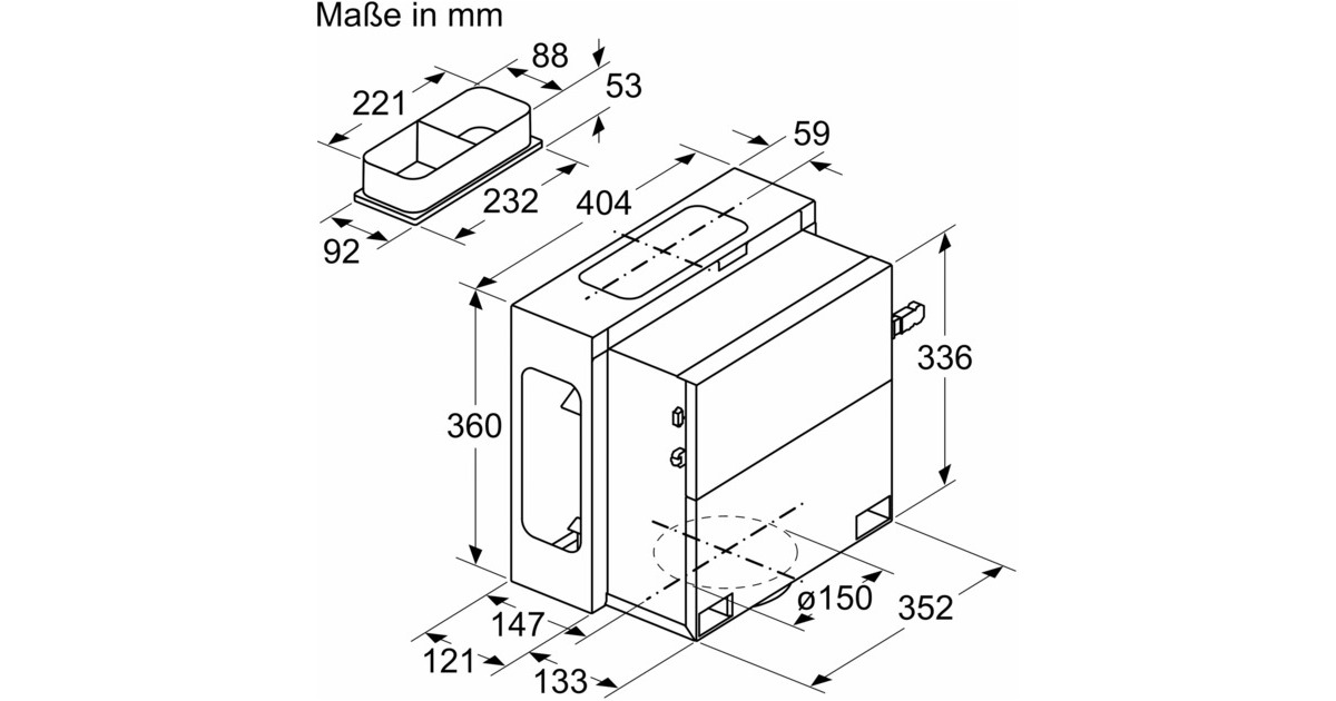 Bosch Installationszubehör DSZ1WW1M1, Befestigung/Montage
