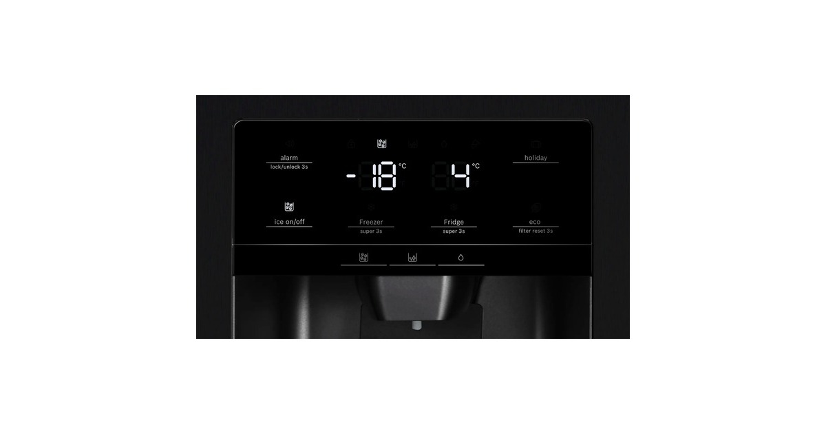 Bosch KAD93ABEP Serie 6, Side-by-Side(schwarz)