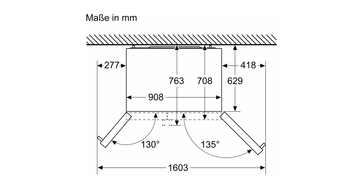 Bosch KAD93ABEP Serie 6, Side-by-Side(schwarz)