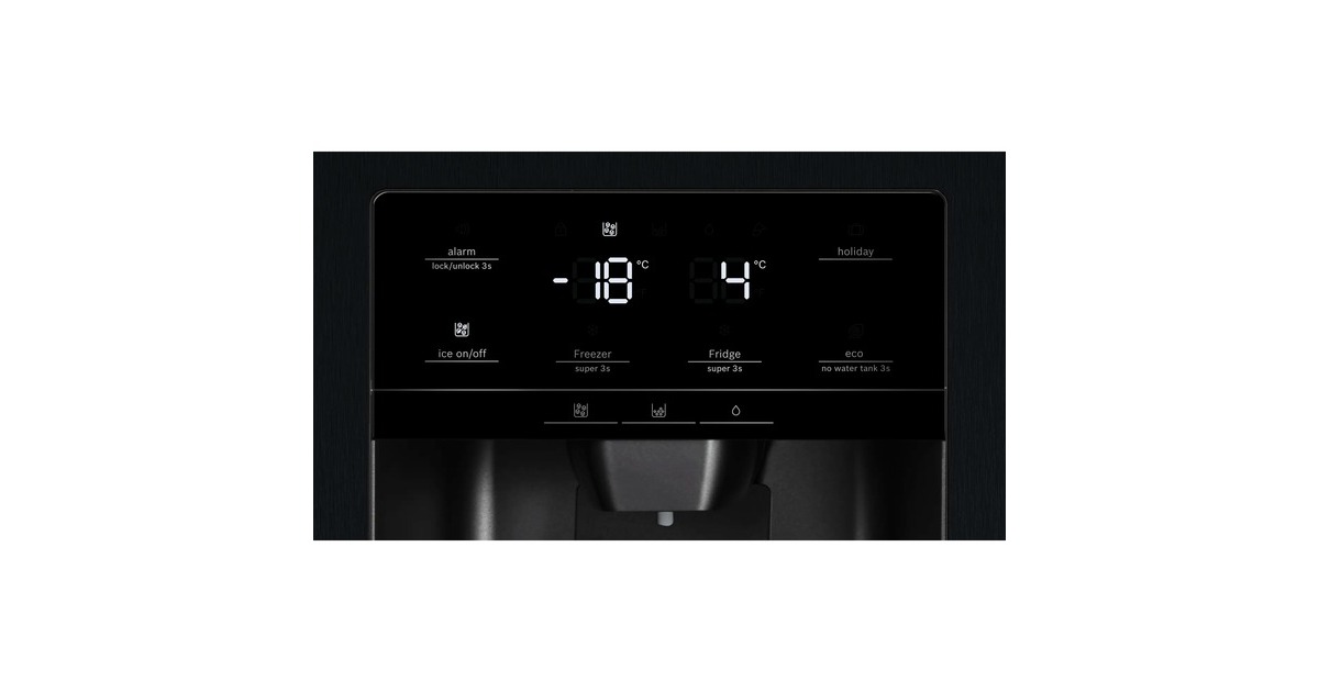 Bosch KAI93VBFP Serie 6, Side-by-Side(schwarz/grau)