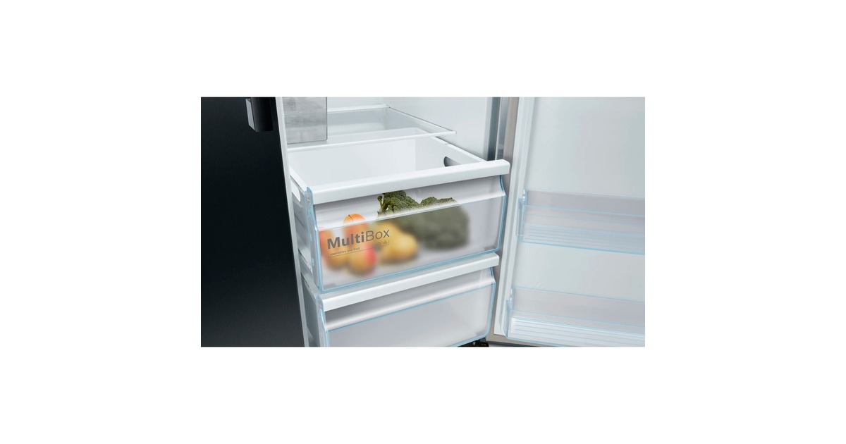 Bosch KAI93VBFP Serie 6, Side-by-Side(schwarz/grau)