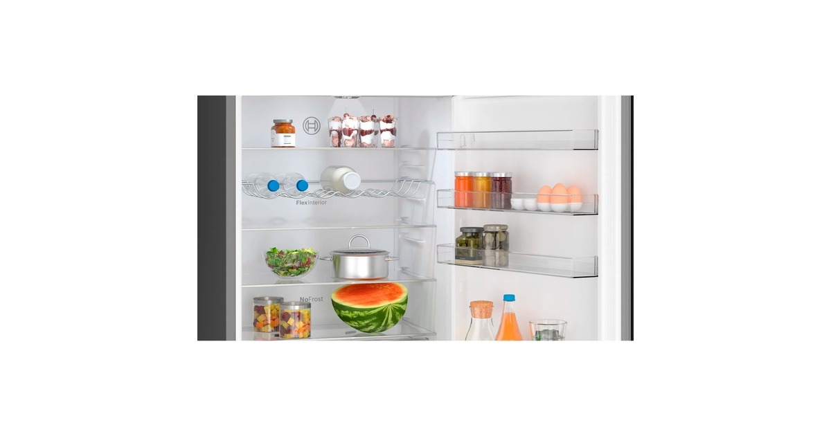 Bosch KGN49OXBT Serie 4, Kühl-/Gefrierkombination(edelstahl (dunkel), Green Collection)