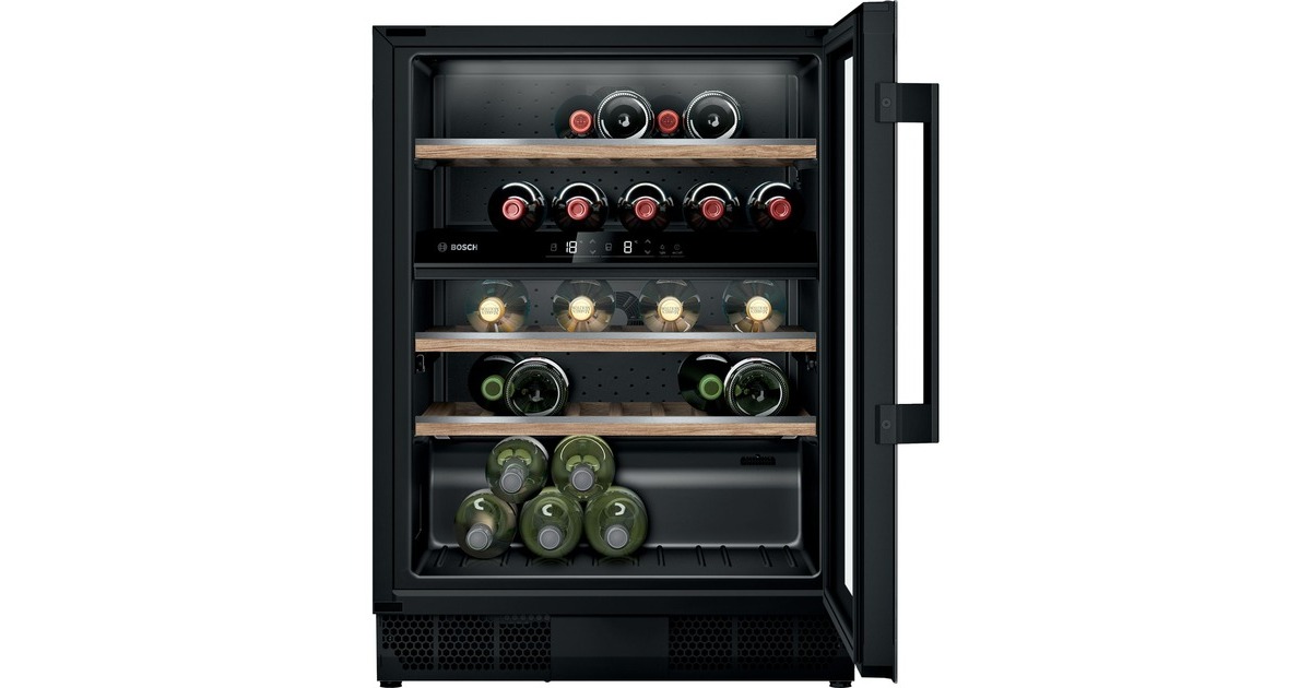 Bosch KUW21AHG0 Serie | 6, Weinkühlschrank(schwarz, 2 Temperaturzonen)