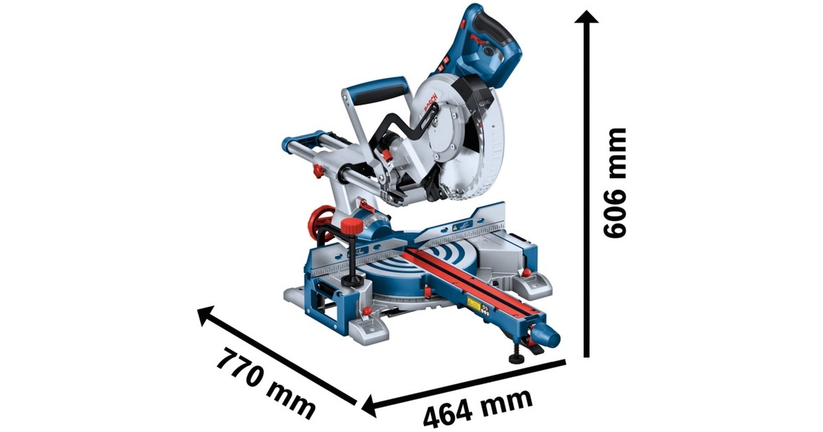 Bosch Kapp-und Gehrungssäge GCM 305-216 D(blau, 1.200 Watt)