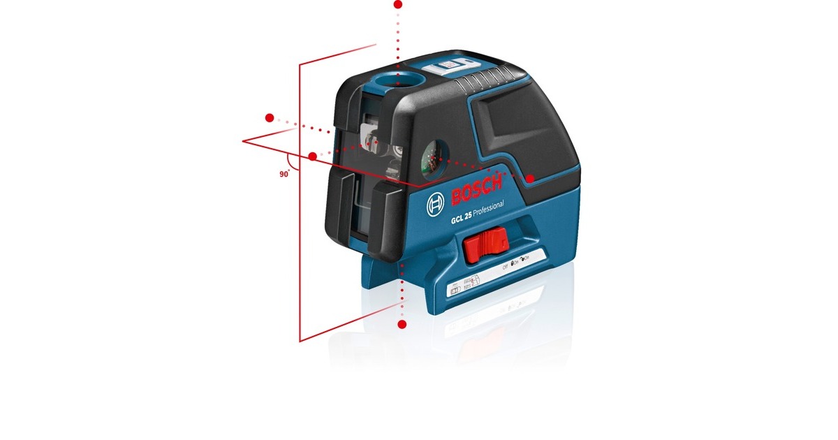 Bosch Kombilaser GCL 25 Professional+ BS150 Professional, Kreuzlinienlaser(blau/schwarz, Schutztasche)