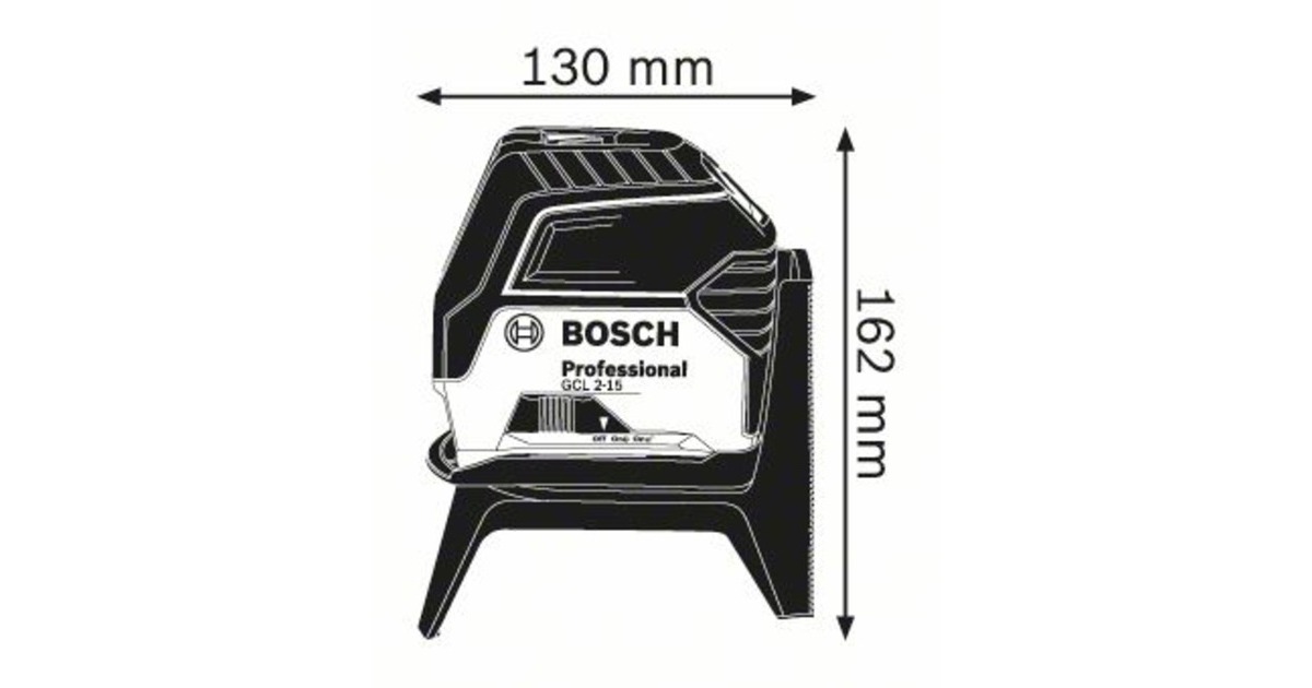 Bosch Kombilaser GCL 2-15 Professional, Kreuzlinienlaser(blau/schwarz, Schutztasche)