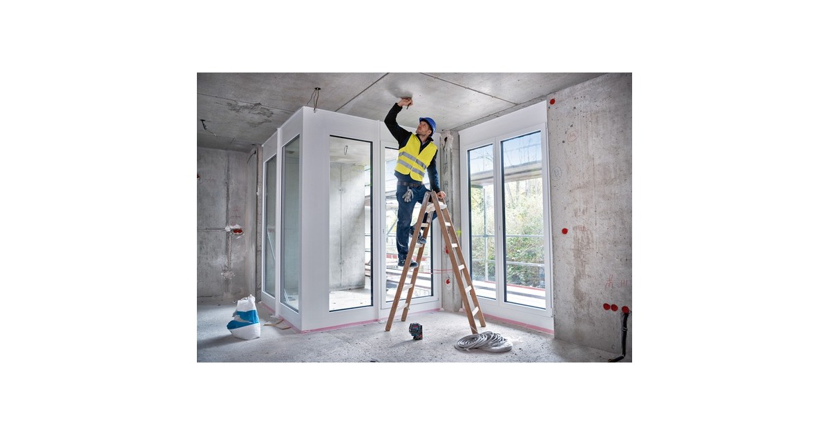 Bosch Kombilaser GCL 2-50 G Professional, mit TRIPOD, Kreuzlinienlaser(blau/schwarz, grüne Laserlinien, mit Halterung RM10 Professional)