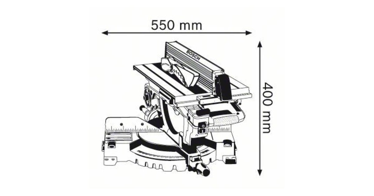 Bosch Kombinationssäge GTM 12 JL, Kapp-und Gehrungssäge(blau/silber, 1.800 Watt)