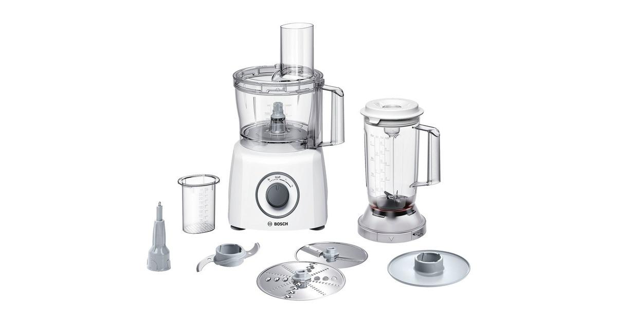 Bosch Kompakt-Küchenmaschine MultiTalent 3(weiß, 800 Watt)