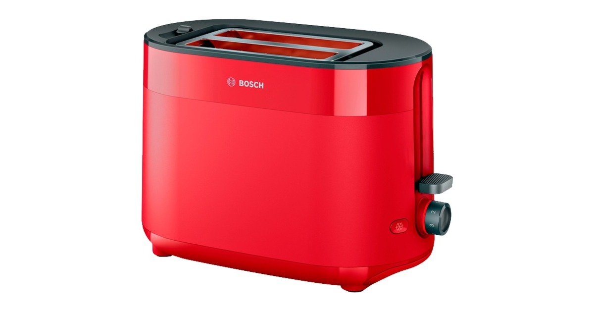 Bosch Kompakt-Toaster MyMoment TAT2M124(rot, 950 Watt, für 2 Scheiben Toast) Bosch Kompakt-Toaster MyMoment TAT2M124(rot, 950 Watt, für 2 Scheiben Toast)
