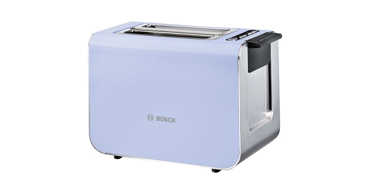Bosch Kompakt-Toaster Styline TAT8619(lila/edelstahl (gebürstet), 860 Watt, für 2 Scheiben Toast) Bosch Kompakt-Toaster Styline TAT8619(lila/edelstahl (gebürstet), 860 Watt, für 2 Scheiben Toast)