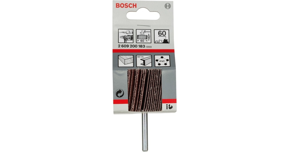 Bosch Korund-Lamellenschleifer, Ø 60x40mm, K60, Schleifblatt