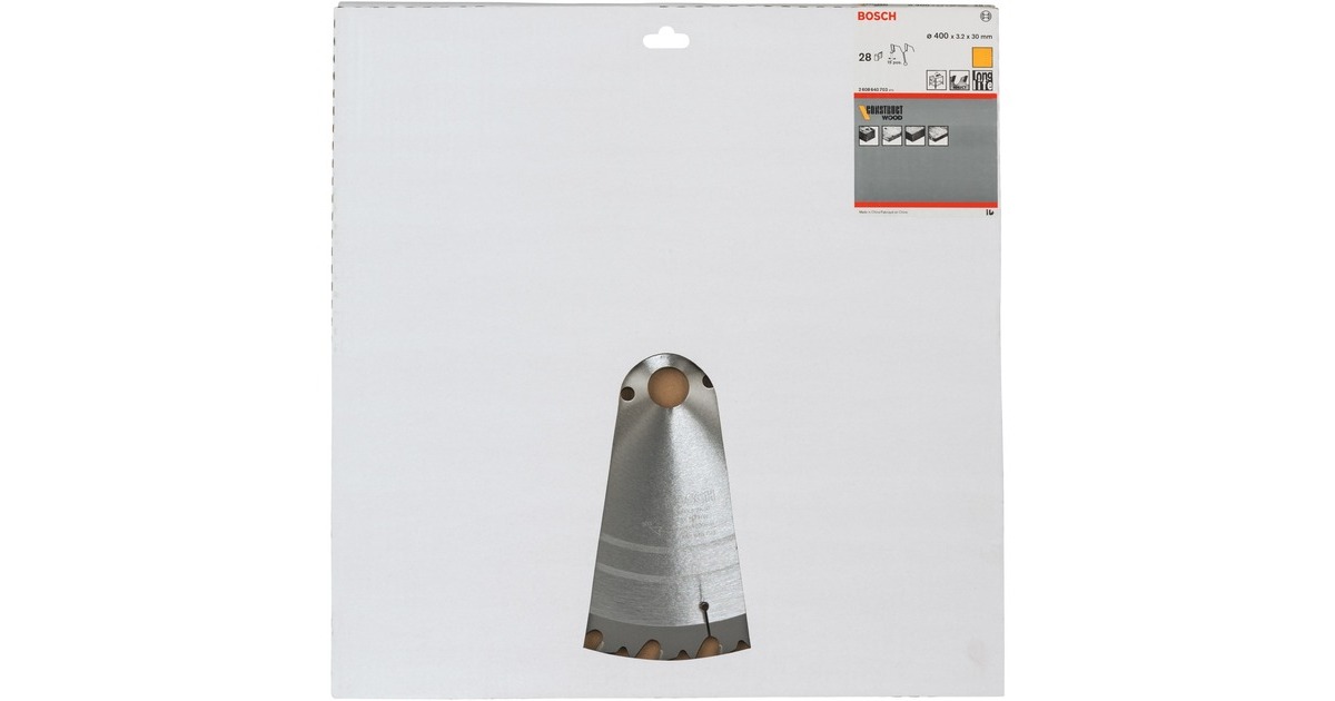 Bosch Kreissägeblatt Construct Wood, Ø 400mm, 28Z(Bohrung 30mm, für Tischkreissägen)