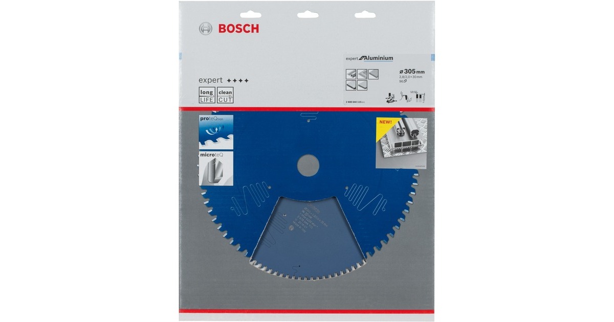 Bosch Kreissägeblatt Expert for Aluminium, Ø 305mm, 96Z(Bohrung 30mm, für Kapp- & Gehrungssägen)