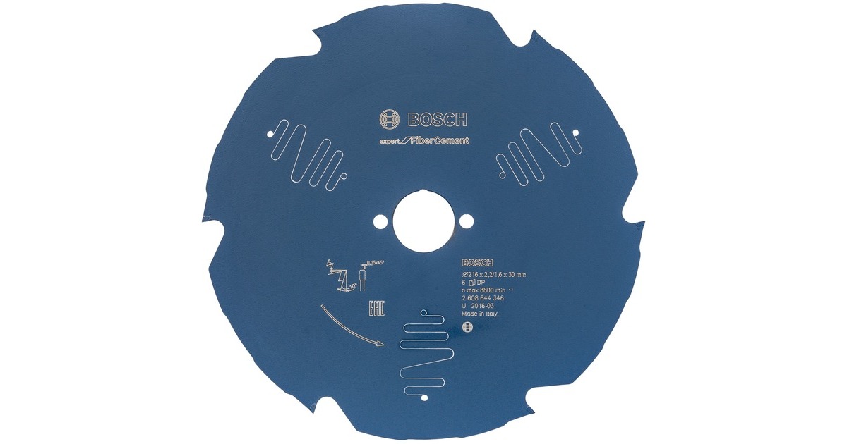 Bosch Kreissägeblatt Expert for Fibre Cement, Ø 165mm, 4Z(Bohrung 30mm, für Kapp- & Gehrungssägen)
