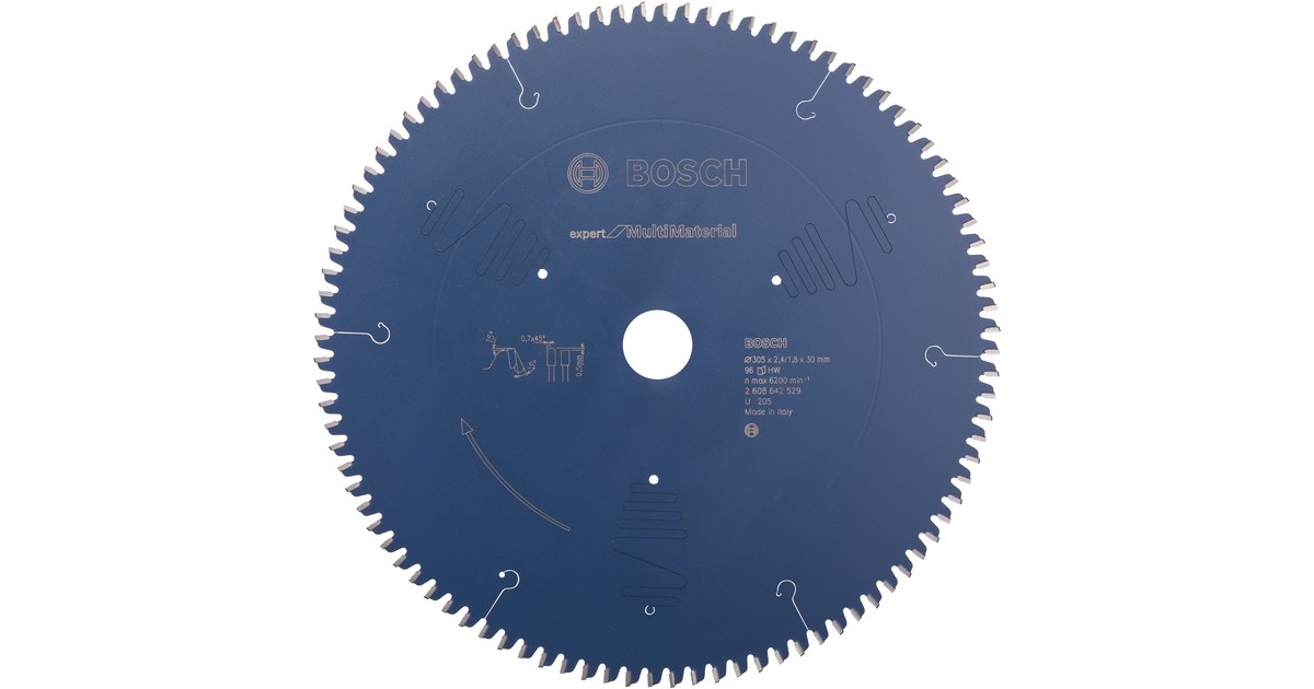 Bosch Kreissägeblatt Expert for Multi Material, Ø 305mm, 96Z(Bohrung 30mm, für Kapp- & Gehrungssägen)