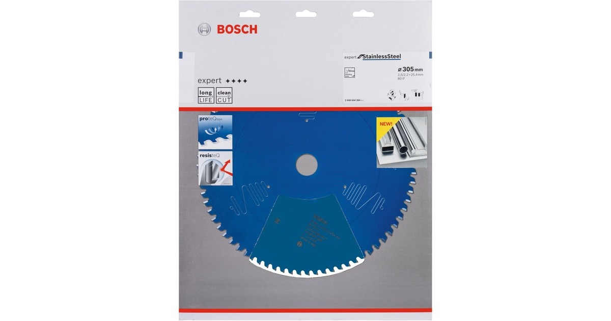 Bosch Kreissägeblatt Expert for Stainless Steel, Ø 305mm, 80Z(Bohrung 25,4mmm, für Kapp- & Gehrungssägen)
