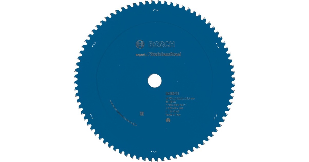 Bosch Kreissägeblatt Expert for Stainless Steel, Ø 305mm, 80Z(Bohrung 25,4mmm, für Kapp- & Gehrungssägen)