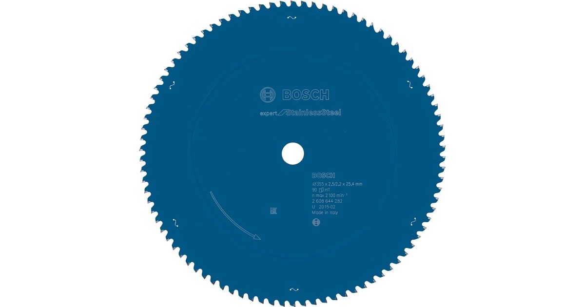 Bosch Kreissägeblatt Expert for Stainless Steel, Ø 355mm, 90Z(Bohrung 25,4mmm, für Kapp- & Gehrungssägen)