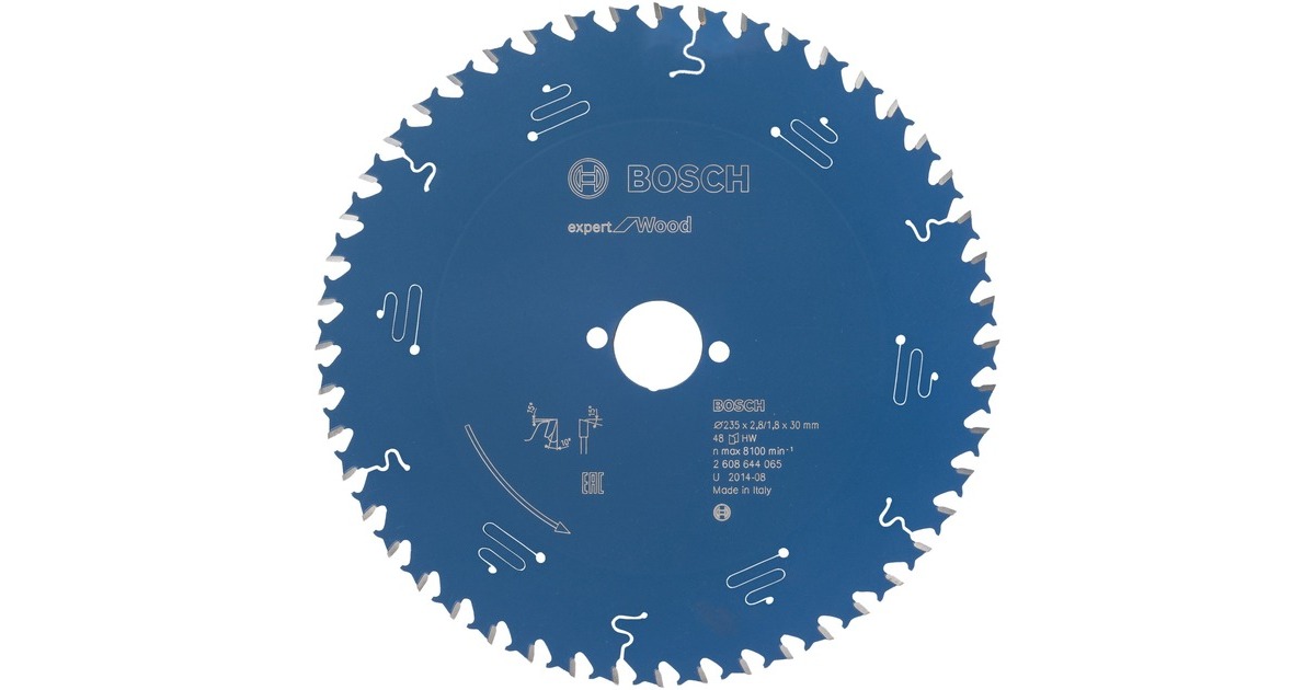 Bosch Kreissägeblatt Expert for Wood, Ø 235mm, 48Z(Bohrung 30mm, für Handkreissägen)