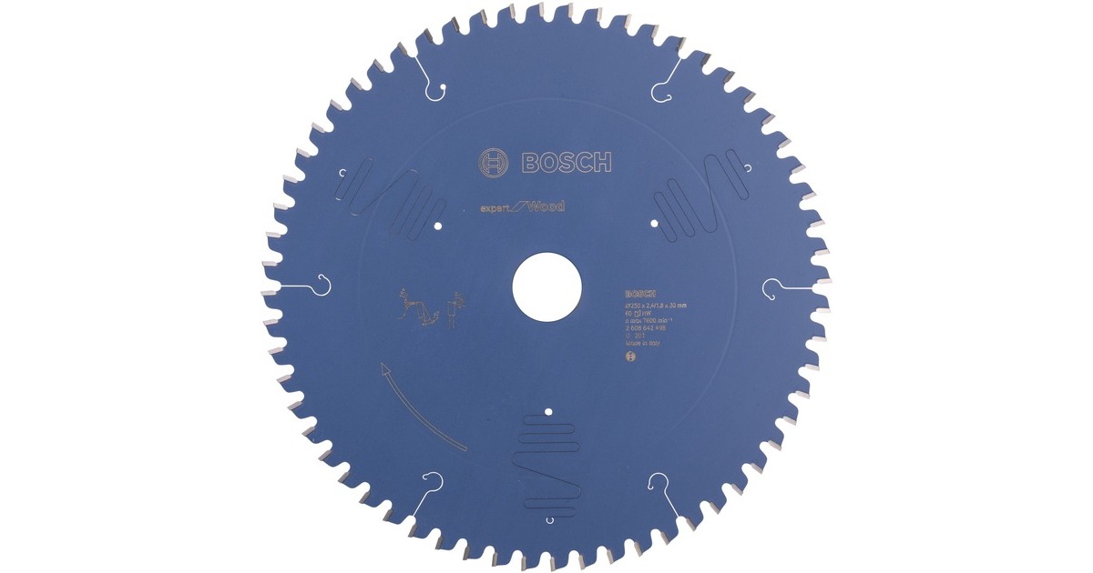 Bosch Kreissägeblatt Expert for Wood, Ø 250mm, 60Z(Bohrung 30mm, für Kapp- & Gehrungssägen)