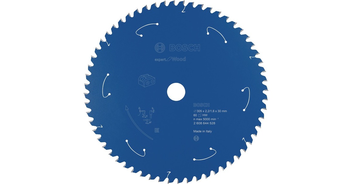 Bosch Kreissägeblatt Expert for Wood, Ø 305mm, 60Z(Bohrung 30mm, für Akku-Kappsägen)
