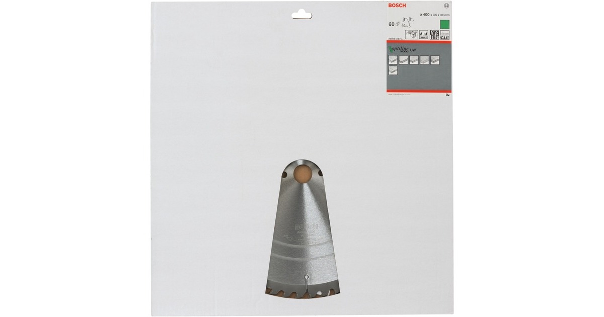 Bosch Kreissägeblatt Optiline Wood, Ø 400mm, 60Z(Bohrung 30mm, für Tischkreissägen)