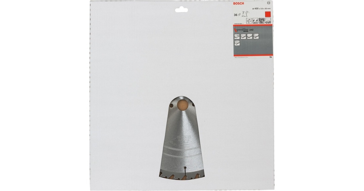 Bosch Kreissägeblatt Speedline Wood, Ø 400mm, 36Z(Bohrung 30mm, für Tischkreissägen)