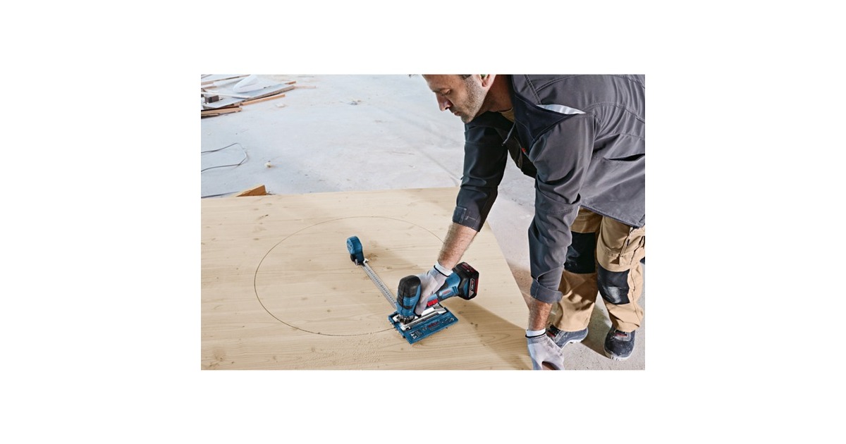 Bosch Kreisschneider KS 3000 + FS-Adapter FSN SA Professional, Führung(für Stichsägen)