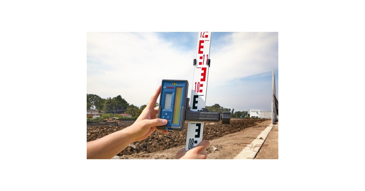 Bosch Laser-Empfänger LR 45 Professional + Halterung(blau/schwarz)