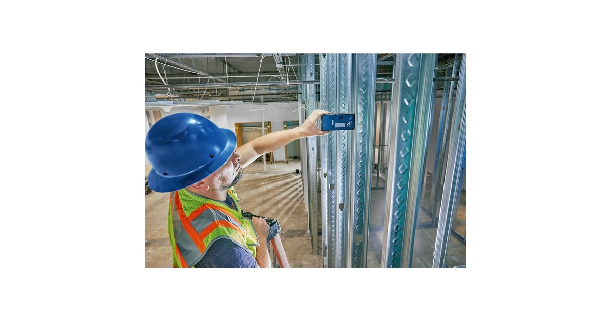 Bosch Laser-Empfänger LR 45 Professional + Halterung(blau/schwarz)