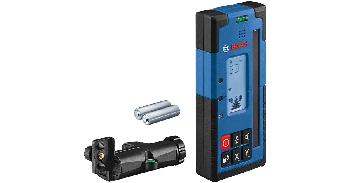 Bosch Laser-Empfänger LR 60 Professional + Halterung(blau/schwarz)
